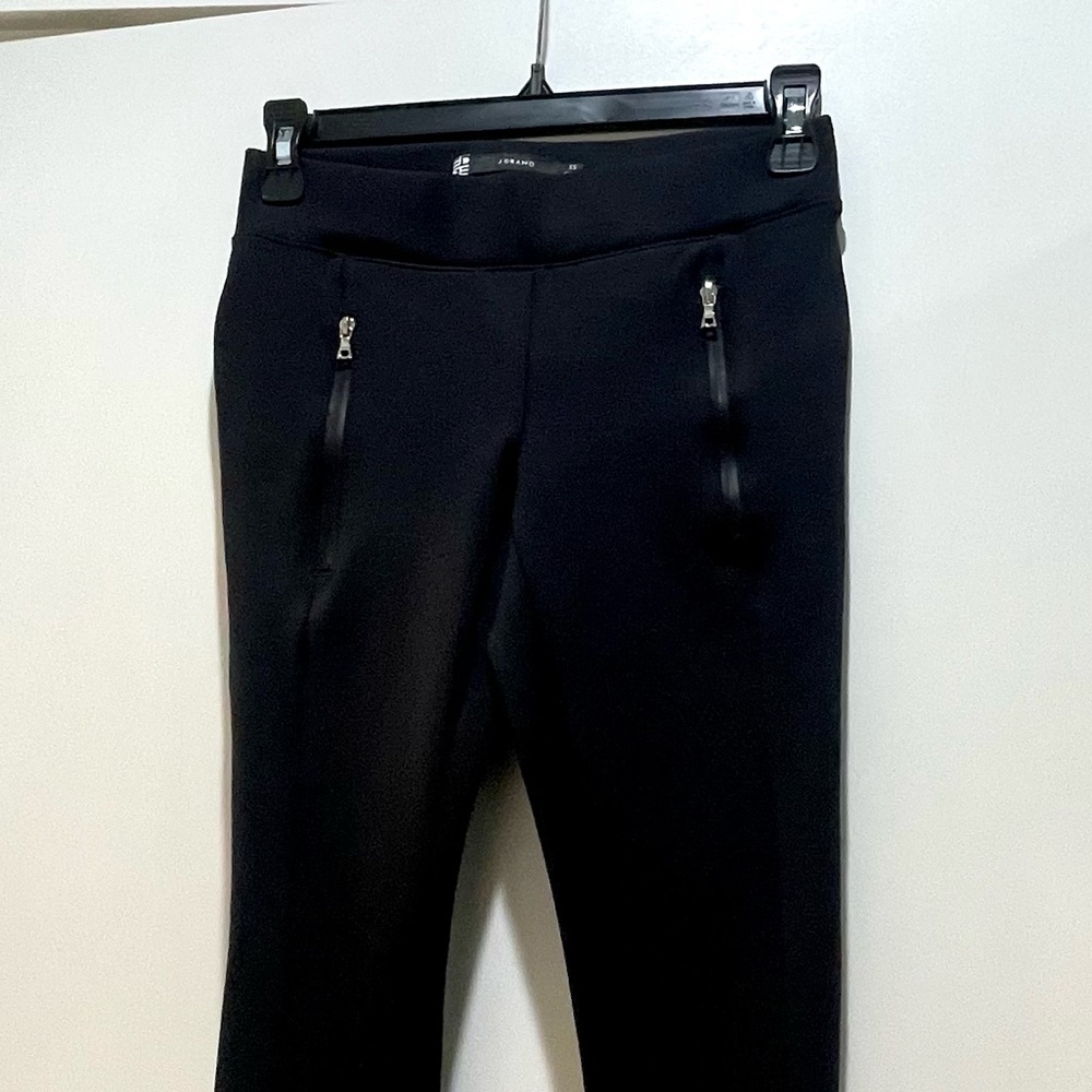 J Brand Black Dressy Leggings with Front & Back Zippers - XS